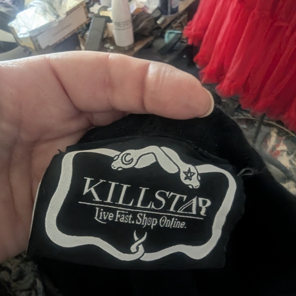 Killstar Mermaid Shredded Fishscale Snakeskin Hoodie - Picture 9 of 10